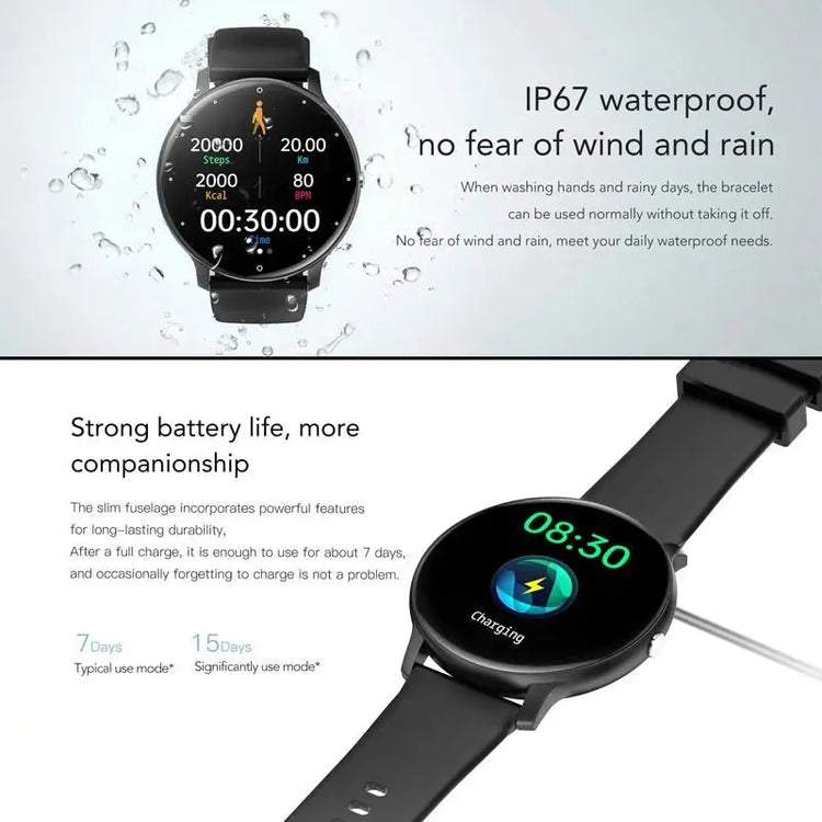 2025 New Bluetooth Call Smart Watch Ultra Light Men's Sports Fitness Waterproof Watch Heart Rate Monitor Full Touch Screen Watch - HONORABLE VETERANS SOLUTIONS