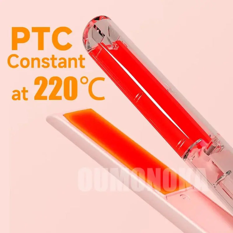3-in-1 Hair Straightener for Hair Mini Flat Iron Styling Tools & Appliances Brush Beard Salon Hair Curler Professional Hot Comb - HONORABLE VETERANS SOLUTIONS