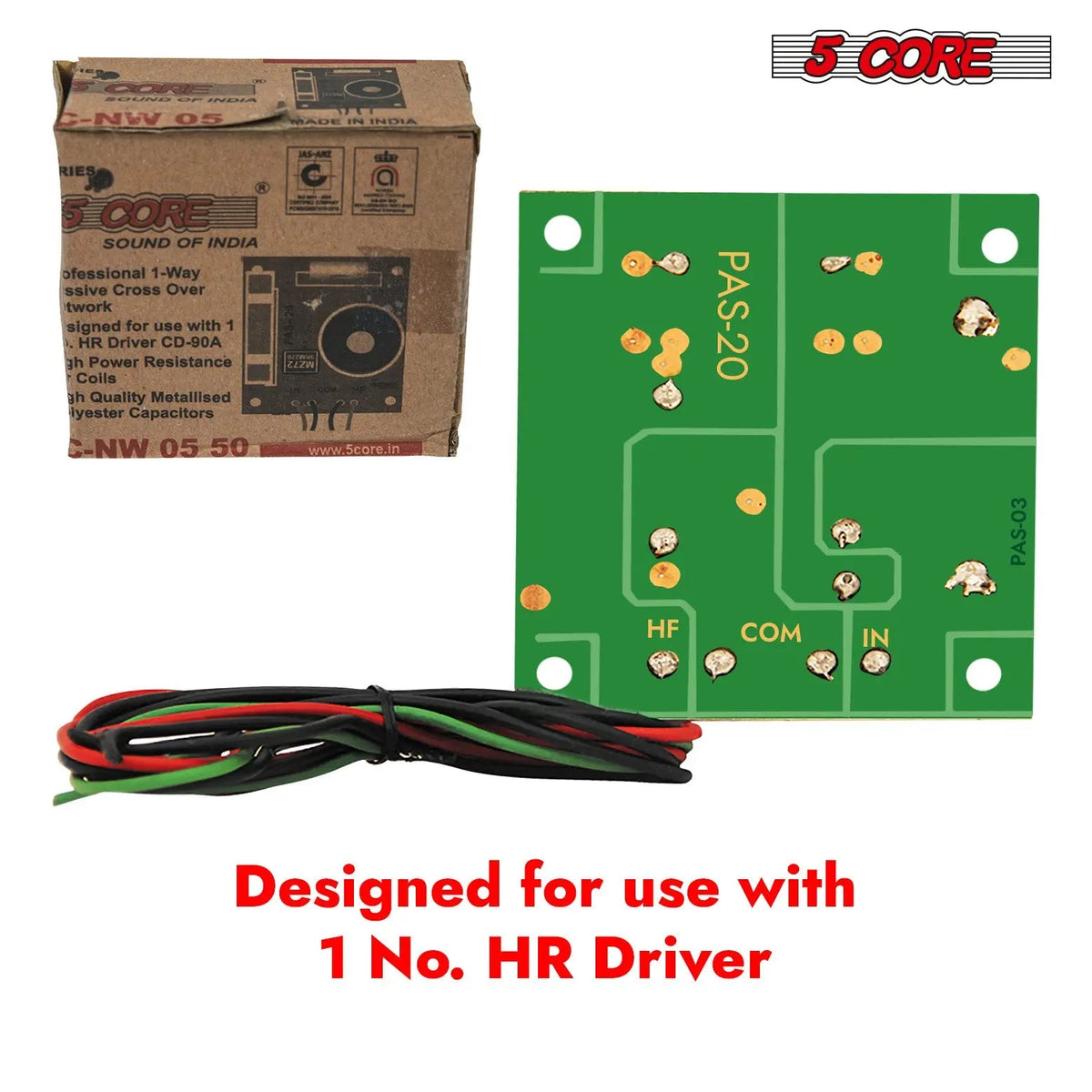 5 Core 1 Way Passive Cross Over Network Frequency Divider Metalised Polyester Capacitors - HONORABLE VETERANS SOLUTIONS