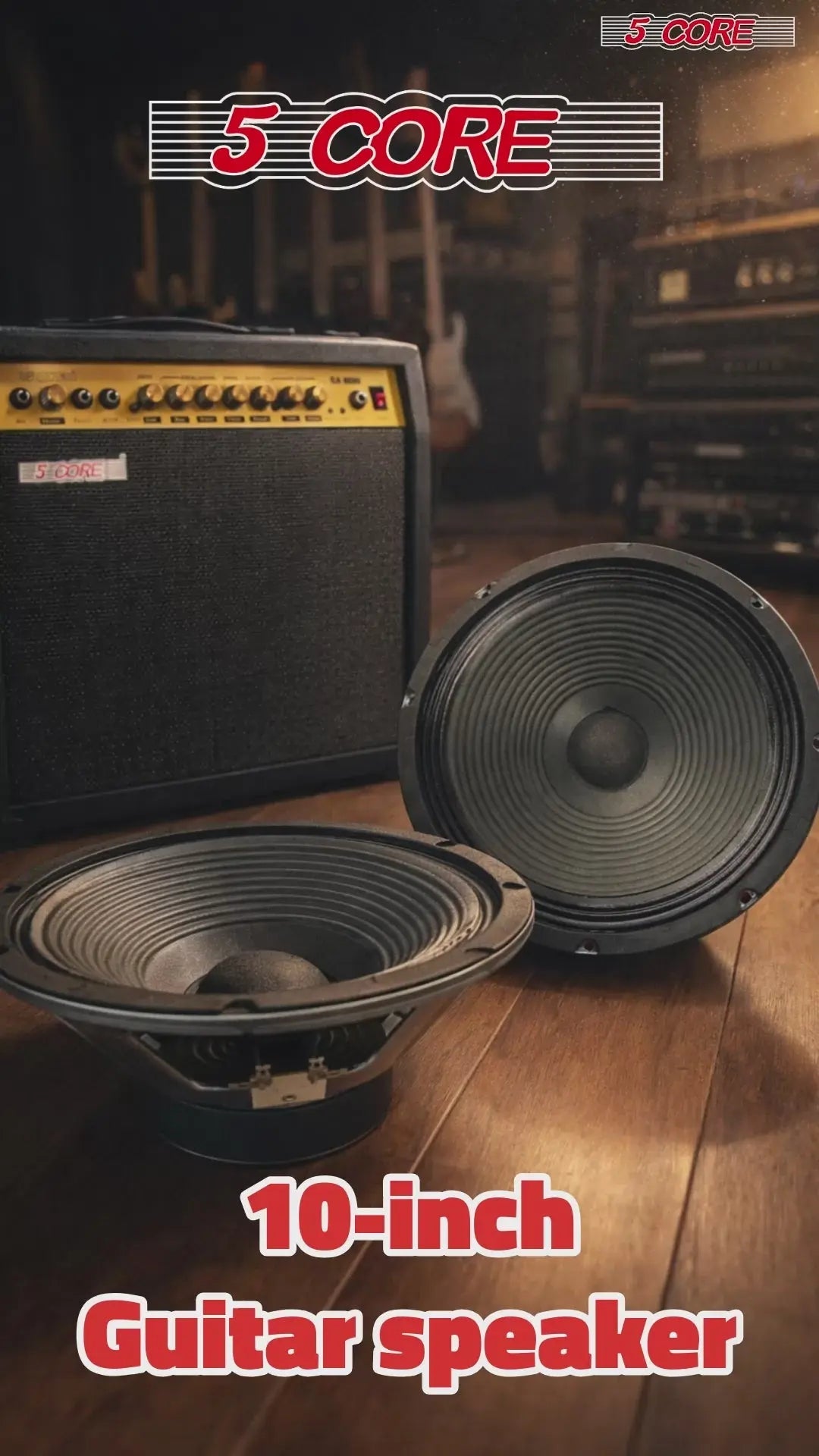 5 Core 10 Inch Guitar Speaker 60W Replacement 8 Ohm Amplifier Cabinet Driver - HONORABLE VETERANS SOLUTIONS
