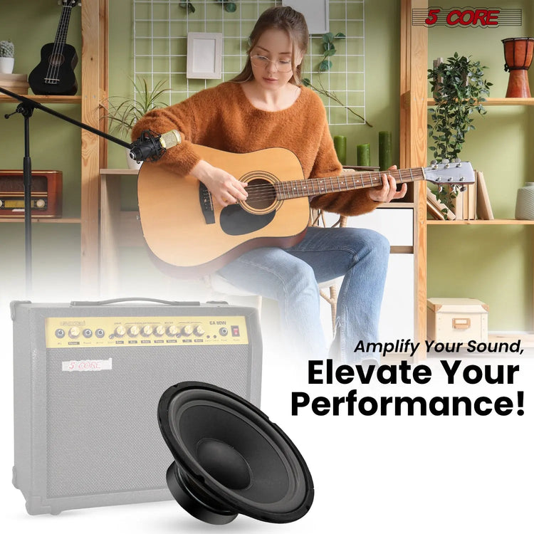 5 Core 10 Inch Guitar Speaker Replacement 600W 4 Ohm for Amplifier Cabinets - HONORABLE VETERANS SOLUTIONS
