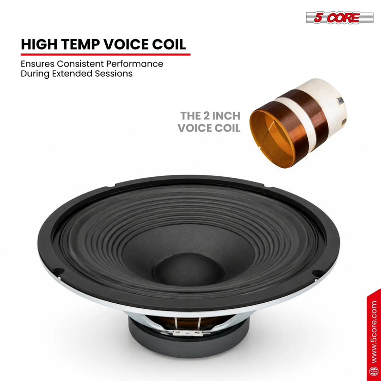5 Core 12 Inch Guitar Speaker 300W Replacement 16 Ohm Amplifier Cabinet Driver - HONORABLE VETERANS SOLUTIONS