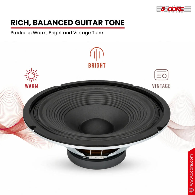 5 Core 12 Inch Guitar Speaker 300W Replacement 8 Ohm Amplifier Cabinet Driver - HONORABLE VETERANS SOLUTIONS