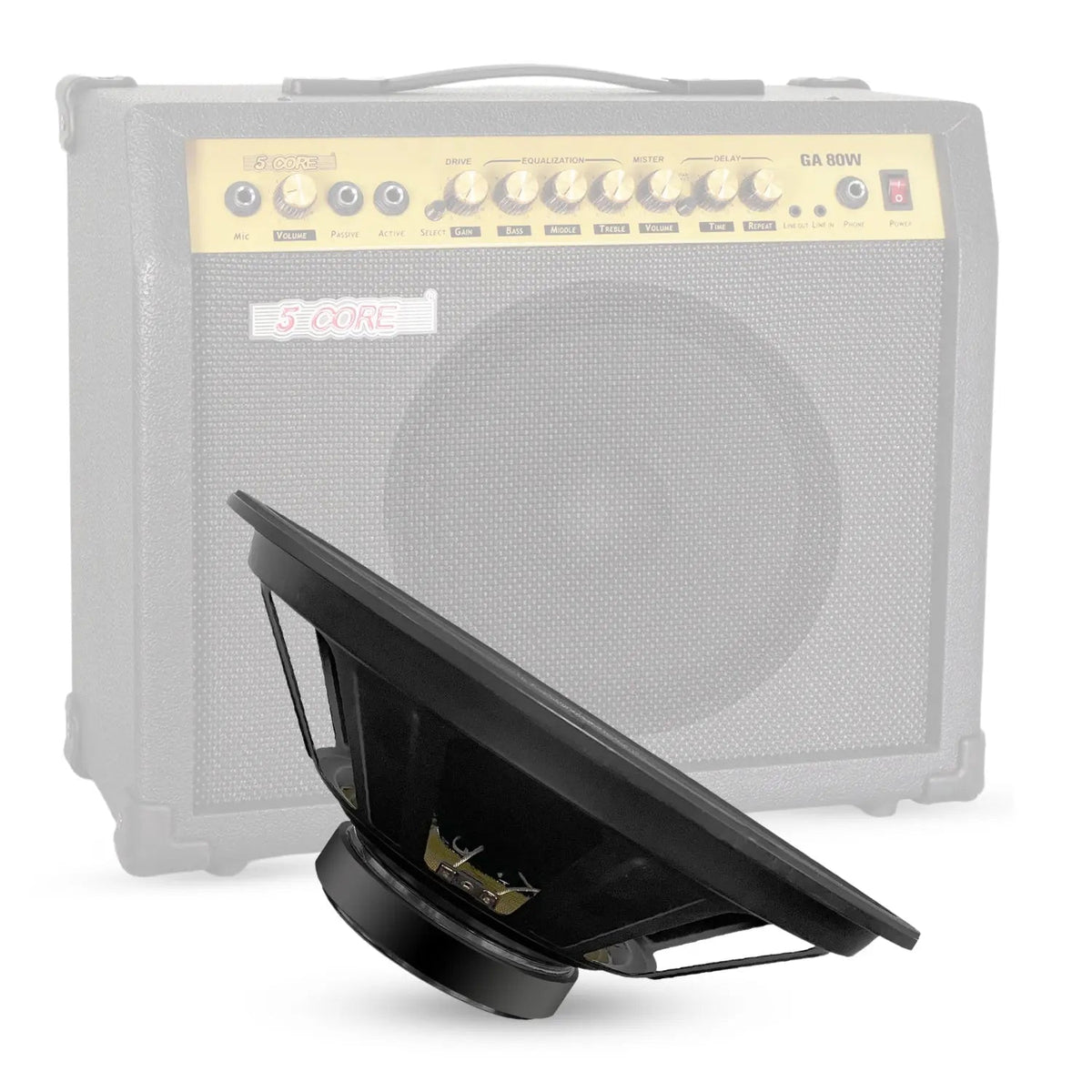 5 Core 15 Inch Guitar Speaker Replacement 2000W 8 Ohm Low Distortion for Electric Guitar Amp Cabinet - HONORABLE VETERANS SOLUTIONS