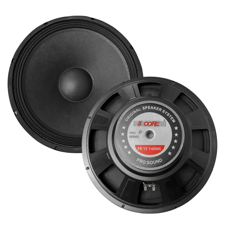 5 Core 15" Subwoofer Speaker 2000W Full Range PA DJ Audio Sub Woofer 8Ohm Bass Replacement Driver - HONORABLE VETERANS SOLUTIONS