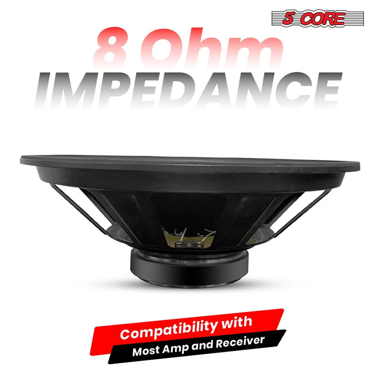 5 Core 15" Subwoofer Speaker 2000W Full Range PA DJ Audio Sub Woofer 8Ohm Bass Replacement Driver - HONORABLE VETERANS SOLUTIONS