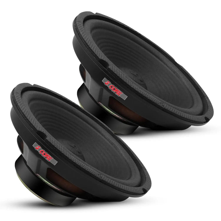 5 Core 8 Inch Car Woofer Audio Pair 1000W 4Ohm Deep Bass Subwoofer Component Loud Speaker System - HONORABLE VETERANS SOLUTIONS