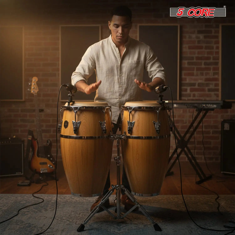5 Core Conga Mic Snare Tom Microphone Drum Kit Condenser XLR Instrument Mics - HONORABLE VETERANS SOLUTIONS