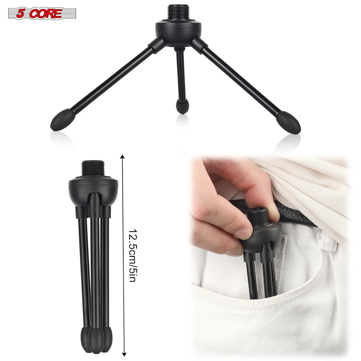 5 Core Conga Mic Snare Tom Microphone Drum Kit Condenser XLR Instrument Mics - HONORABLE VETERANS SOLUTIONS