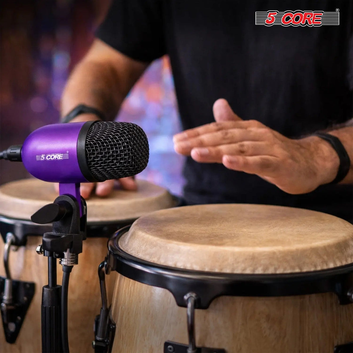 5 Core Conga Mic Snare Tom Set Professional XLR Cardioid Condenser Instrument Microphone Kit - HONORABLE VETERANS SOLUTIONS