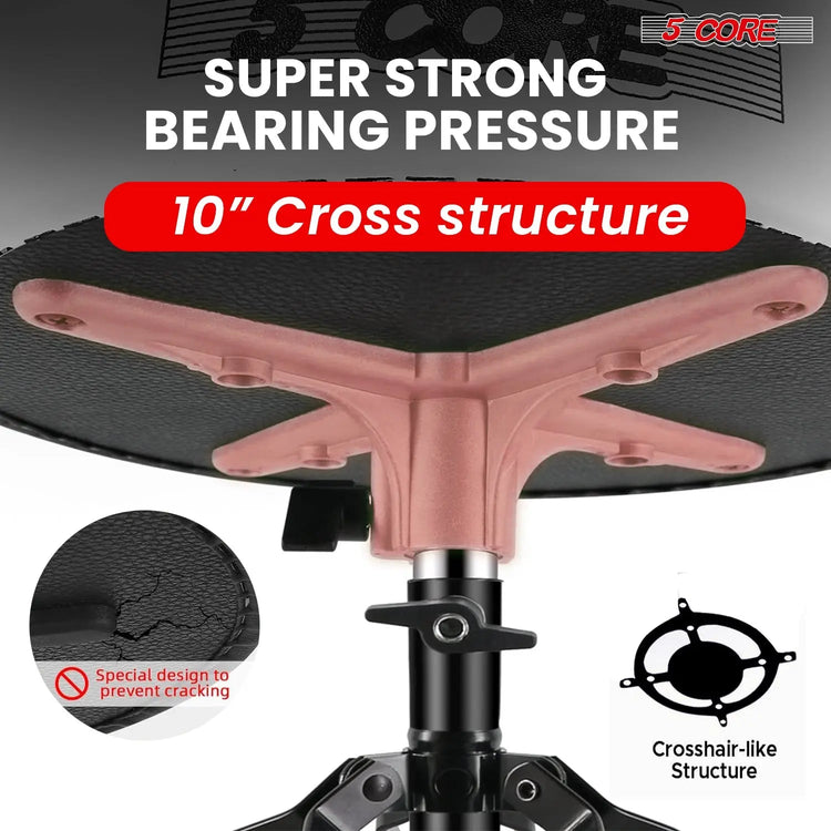 5 Core Drum Throne 3" Padded Drum Seat Height Adjustable Drumming Chair for Practice and Performance - HONORABLE VETERANS SOLUTIONS