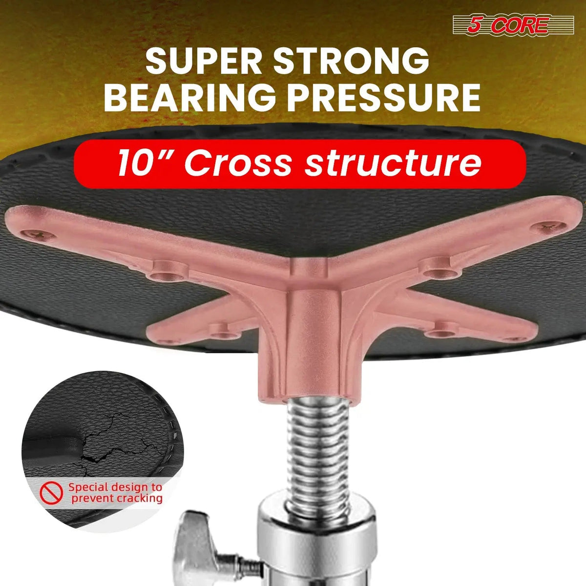 5 Core Drum Throne 4" Padded Saddle Seat Heavy Duty Adjustable Drumming Chair - HONORABLE VETERANS SOLUTIONS