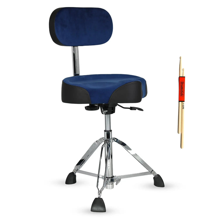 5 Core Drum Throne 4" Padded Seat w Backrest Airlift Adjustable Chair Ergonomic Drummer Stool - HONORABLE VETERANS SOLUTIONS