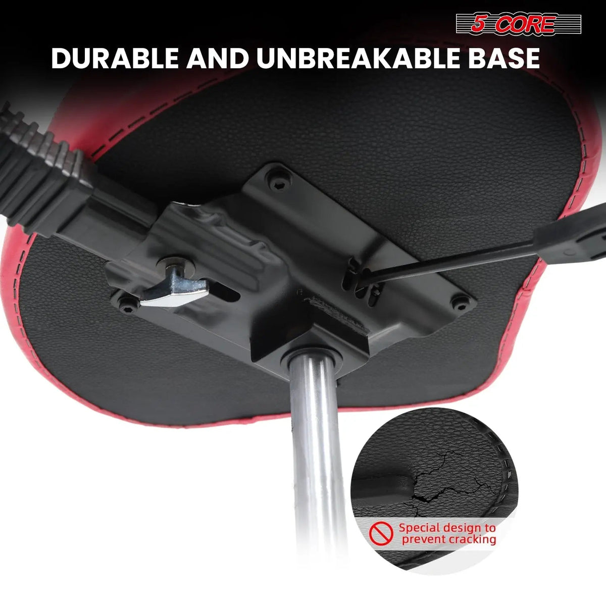 5 Core Drum Throne 4" Padded Seat w Backrest Airlift Adjustable Chair Ergonomic Drummer Stool - HONORABLE VETERANS SOLUTIONS