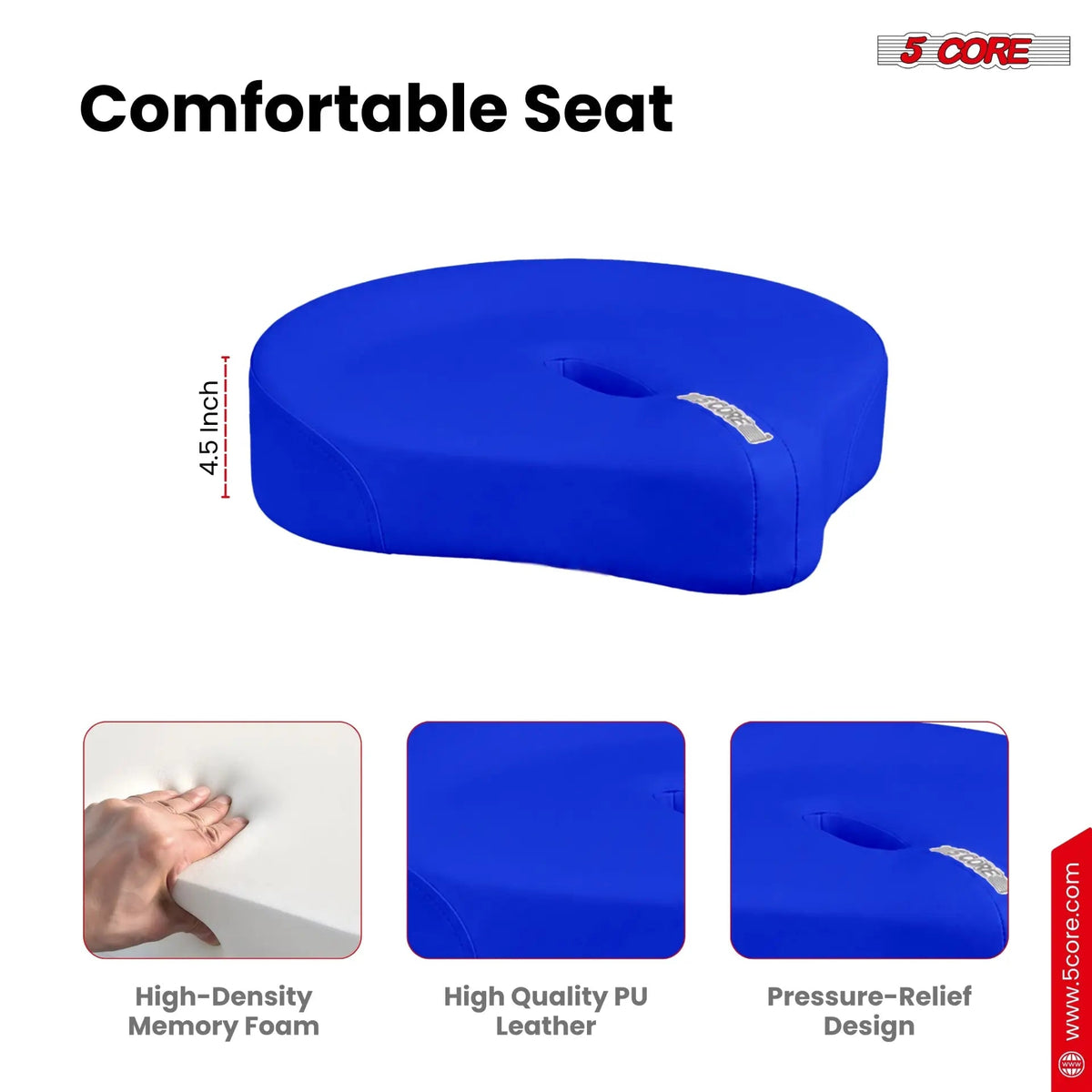 5 Core Drum Throne w 4.5" Padded Stool Adjustable Drummer Chair - HONORABLE VETERANS SOLUTIONS