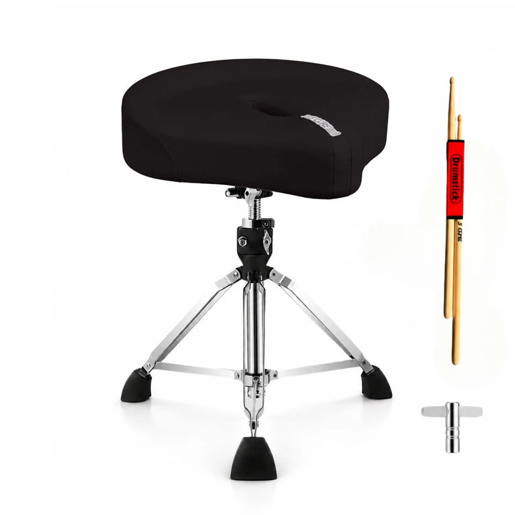 5 Core Drum Throne w 4.5" Padded Stool Adjustable Drummer Chair - HONORABLE VETERANS SOLUTIONS