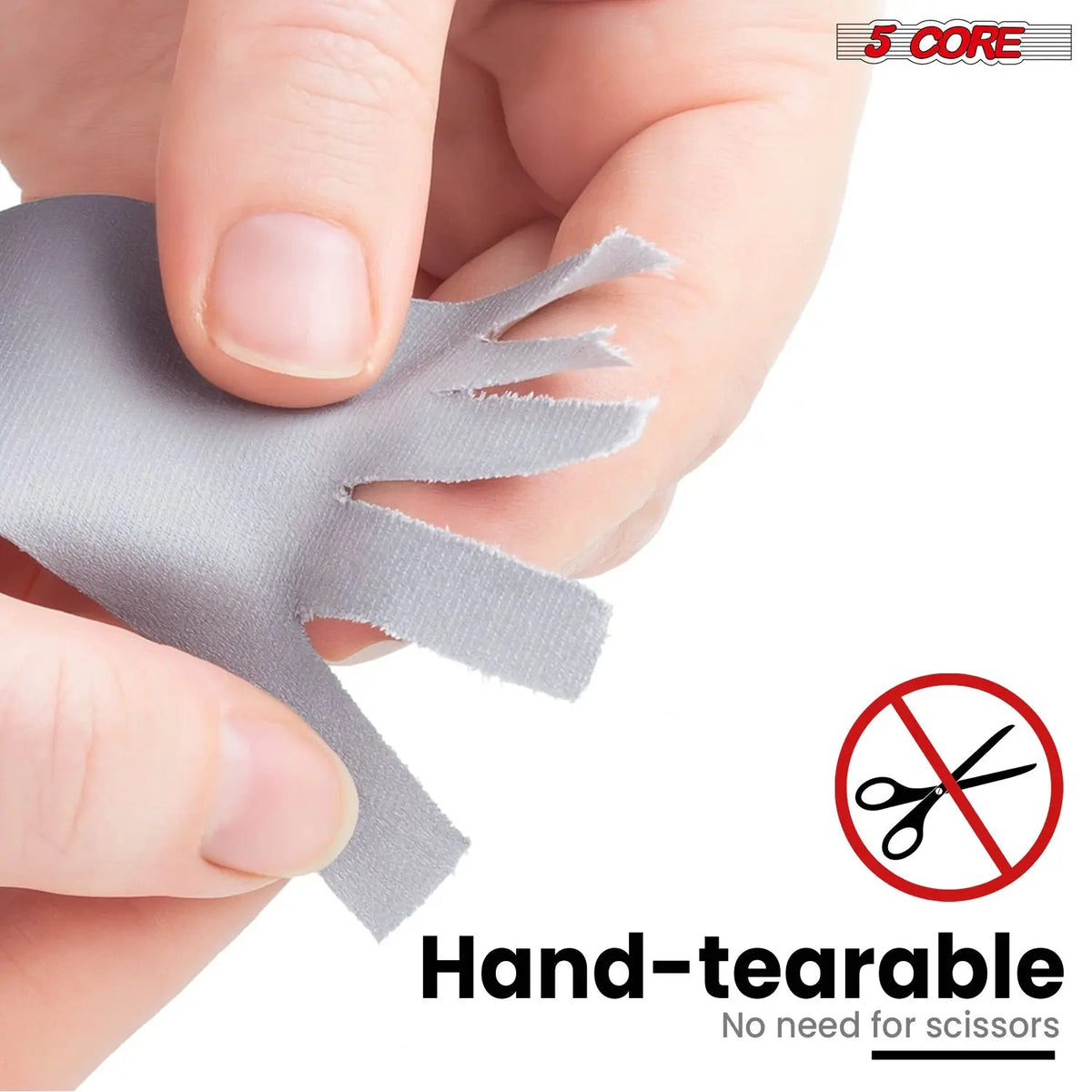 5 Core Gaffers Tape 2" 30 Yards 4Pcs Professional Grey Pro Gaff Tape Non Reflective Water Resistant - HONORABLE VETERANS SOLUTIONS