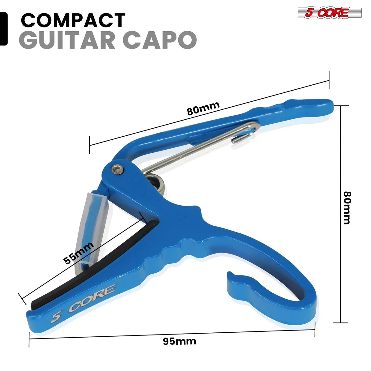 5 Core Guitar Capo Quick Change Acoustic Electric String Clip Banjo Mandolin Or Ukulele - HONORABLE VETERANS SOLUTIONS