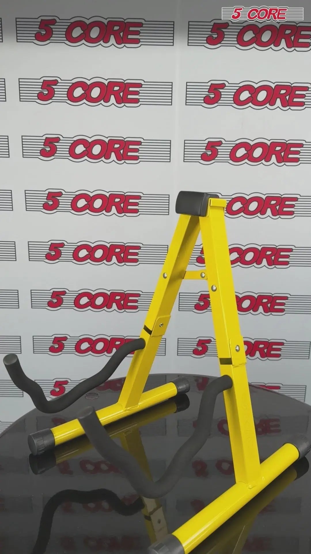 5 Core Guitar Stand A Frame w Soft Foam Arm Non Slip Rubber for Acoustic Electric Bass - HONORABLE VETERANS SOLUTIONS