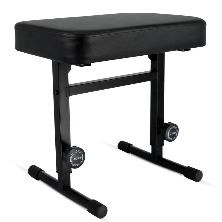 5 Core Keyboard Bench 3" Padded Cushioned Piano Stool Height Adjustable Guitar Seat Folding Portable - HONORABLE VETERANS SOLUTIONS