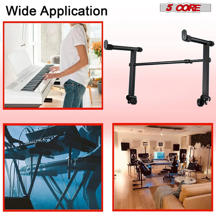 5 Core Keyboard Stand Adapter 2 Tier Adjustable Second Extension Add On for Digital Piano Stands - HONORABLE VETERANS SOLUTIONS