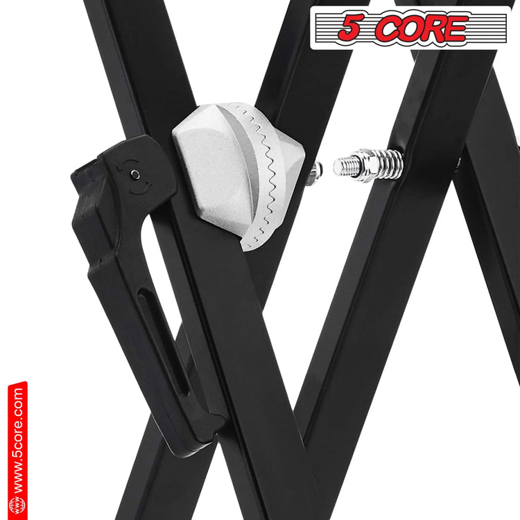 5 Core Keyboard Stand Dual X Shape Gear Adjustable Foldable Portable Key Board DJ Controller Stands - HONORABLE VETERANS SOLUTIONS