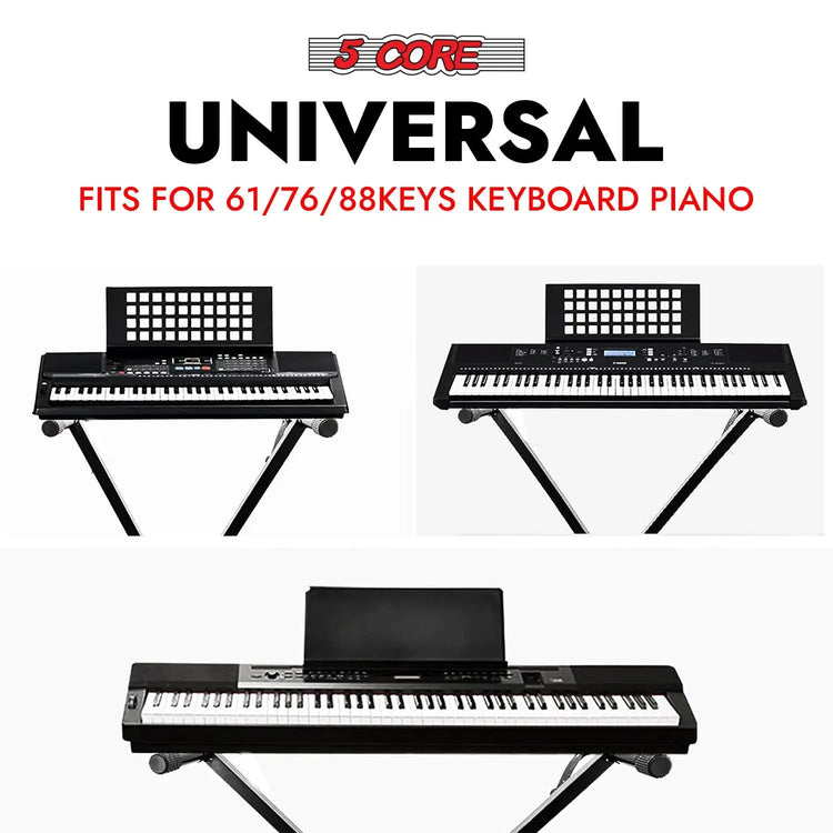 5 Core Keyboard Stand X Shape Height Adjustable Foldable Portable Key Board DJ Controller Stands - HONORABLE VETERANS SOLUTIONS