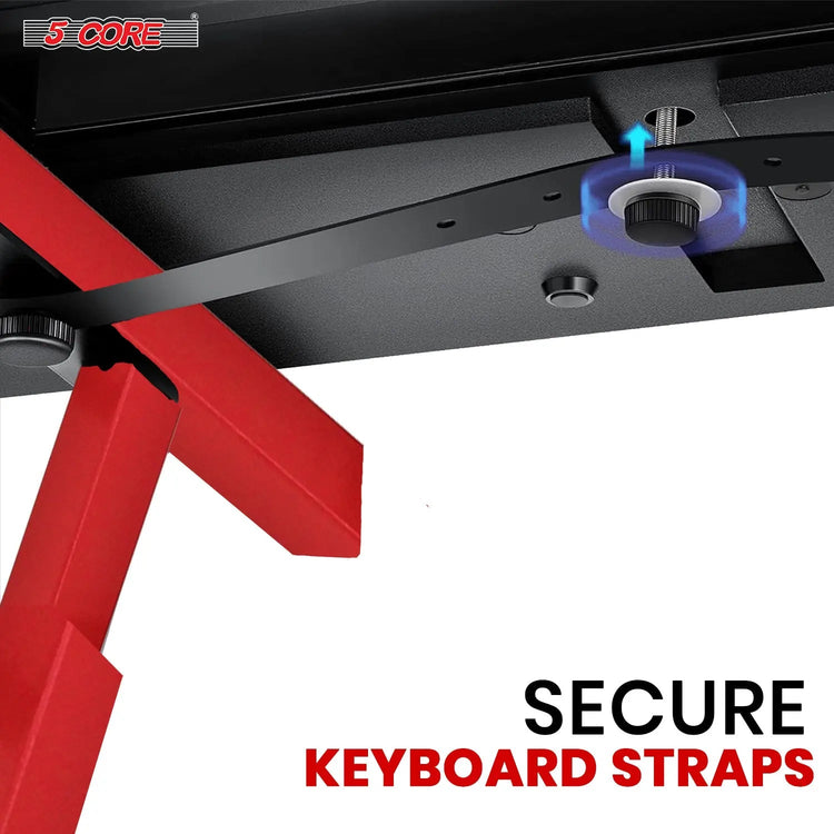 5 Core Keyboard Stand Z Shape Adjustable Foldable Heavy Duty Key Board Piano DJ Controller Stands - HONORABLE VETERANS SOLUTIONS