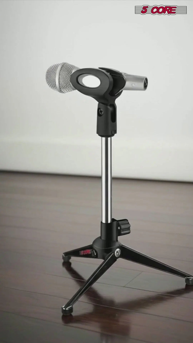 5 Core Mic Stand Adjustable Desk Microphone Stands Tripod Portable Table Pedestal Para Microfono - HONORABLE VETERANS SOLUTIONS
