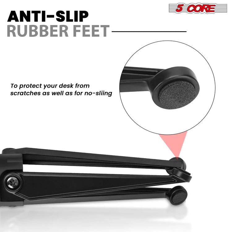 5 Core Mic Stand Adjustable Desk Microphone Stands Tripod Portable Table Pedestal Para Microfono - HONORABLE VETERANS SOLUTIONS