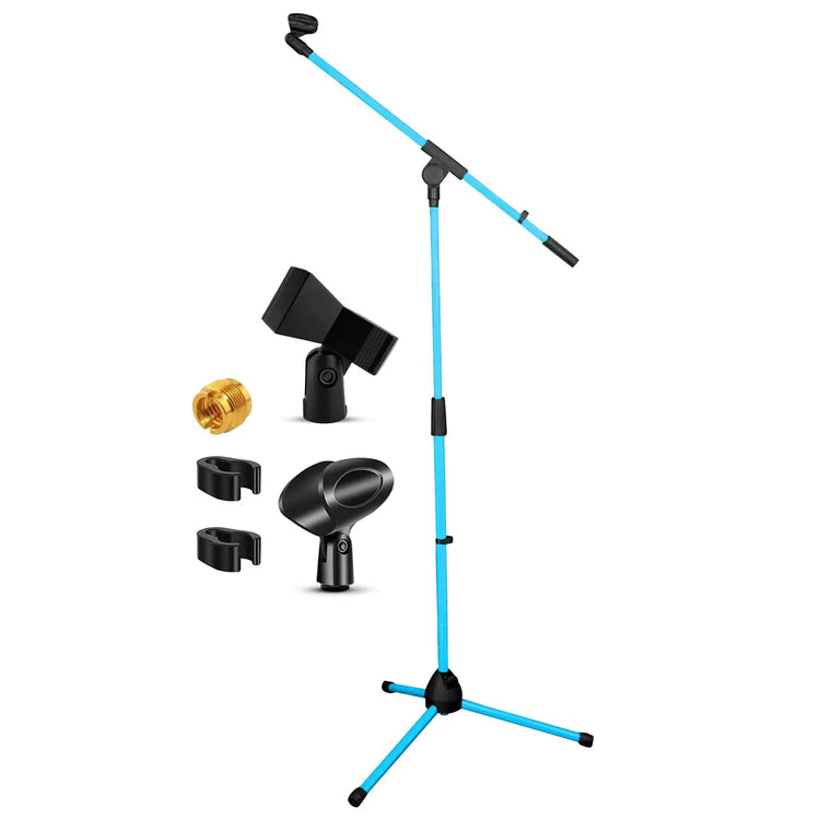 5 Core Mic Stand Floor Adjustable 72" Tripod Microphone Stands w Telescoping Boom Arm - HONORABLE VETERANS SOLUTIONS