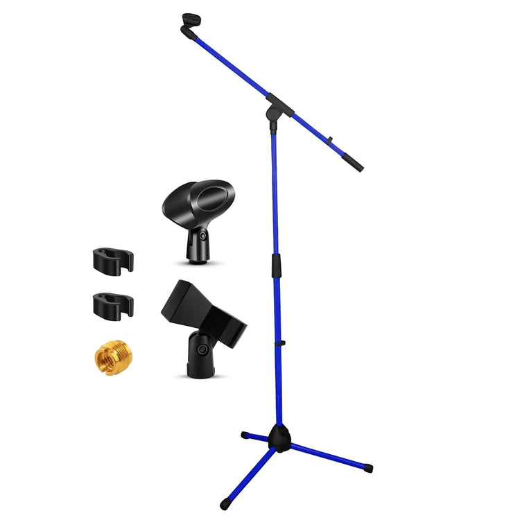 5 Core Mic Stand Floor Adjustable 72" Tripod Microphone Stands w Telescoping Boom Arm - HONORABLE VETERANS SOLUTIONS