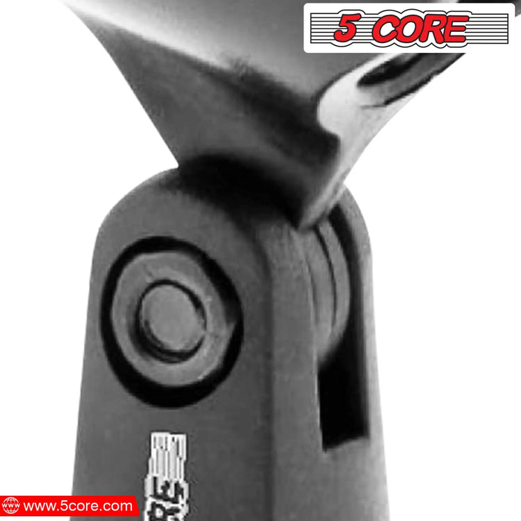 5 Core Microphone Clip Holder 2 Pieces with Screw Adapters 5/8 to 3/8 Inch - HONORABLE VETERANS SOLUTIONS