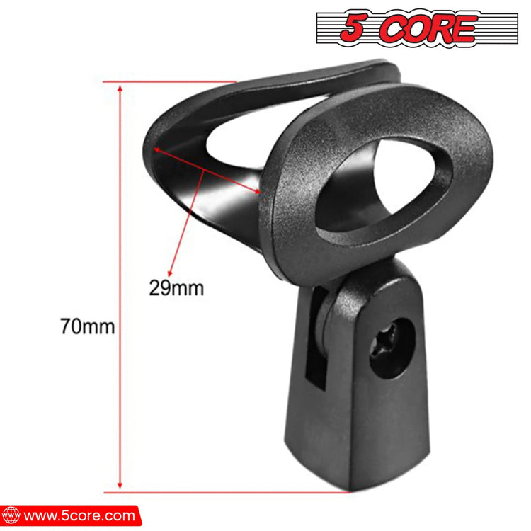 5 Core Microphone Clip Holder 4 Pieces with Screw Adapters 5/8 to 3/8 Inch - HONORABLE VETERANS SOLUTIONS