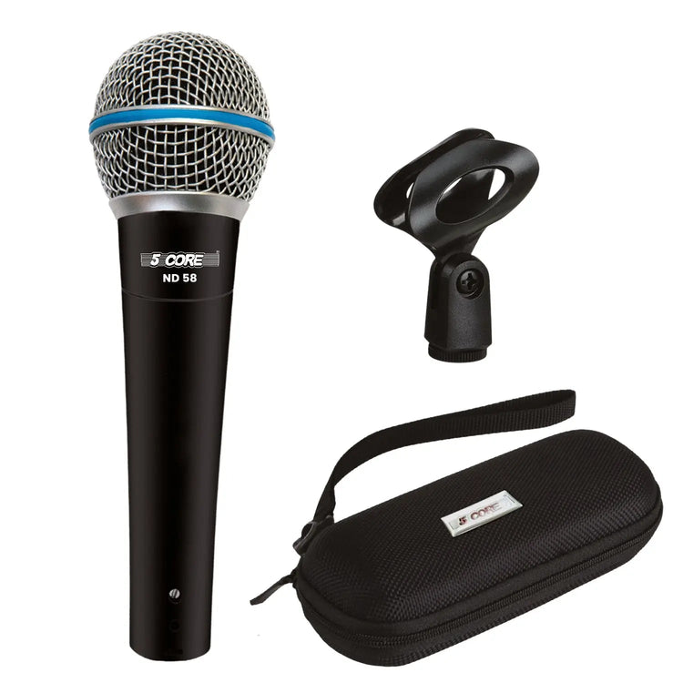 5 Core Microphone Professional Dynamic Mic Karaoke Singing XLR Wired Micrófono - HONORABLE VETERANS SOLUTIONS