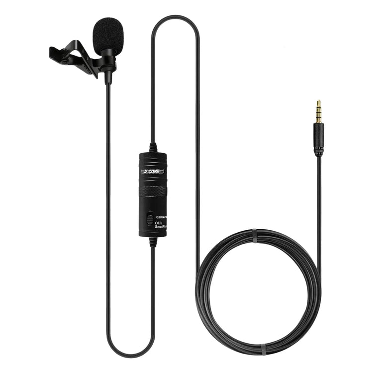5 Core Microphone Professional Lavalier Mic Wearable Omnidirectional Condenser 3.5mm Body Microfono - HONORABLE VETERANS SOLUTIONS