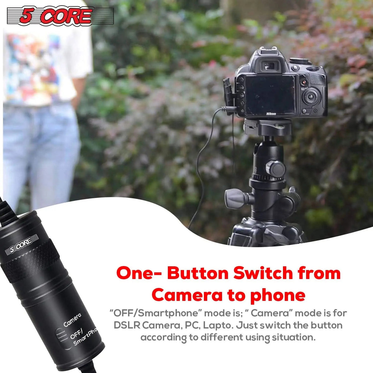 5 Core Microphone Professional Lavalier Mic Wearable Omnidirectional Condenser 3.5mm Body Microfono - HONORABLE VETERANS SOLUTIONS