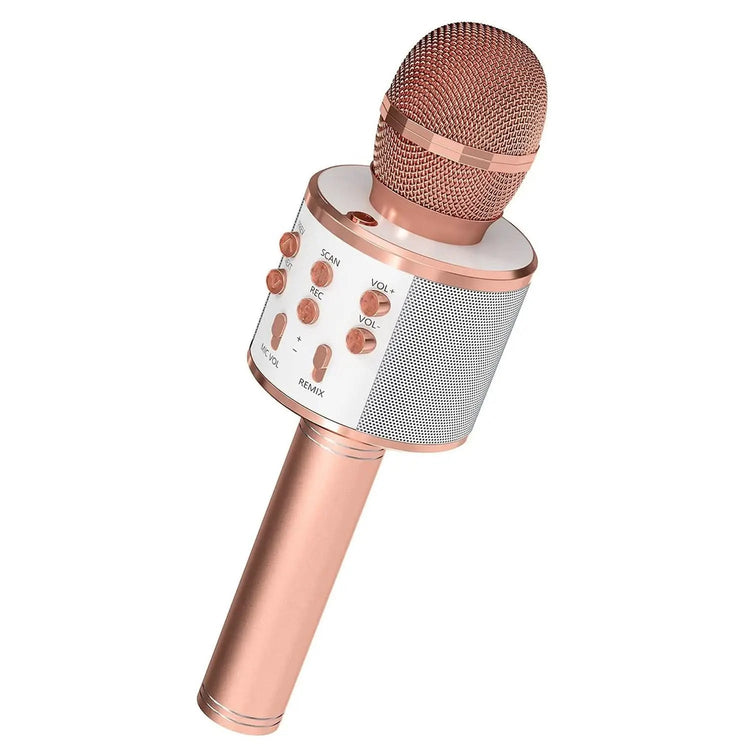 5 Core Microphone Wireless Karaoke Mic With Speaker 3 in 1 Portable Bluetooth Microfono Inalambrico - HONORABLE VETERANS SOLUTIONS