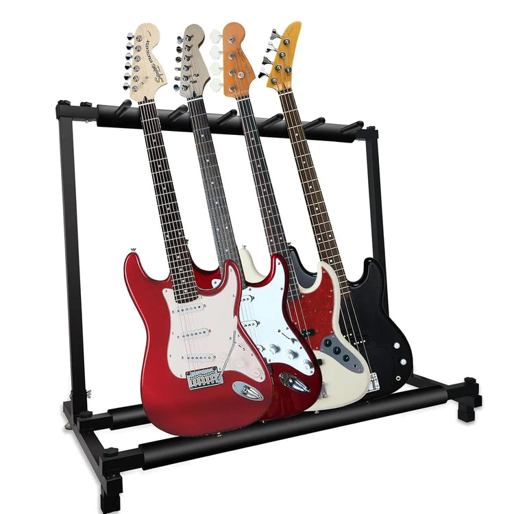 5 Core Multi Guitar Rack Stand Floor 5 Slot Adjustable Flying V Guitars Holder - HONORABLE VETERANS SOLUTIONS