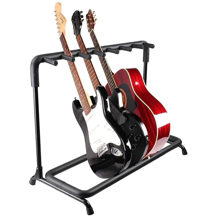 5 Core Multi Guitar Rack Stand Floor 7 Slot Adjustable Flying V Guitars Holder - HONORABLE VETERANS SOLUTIONS