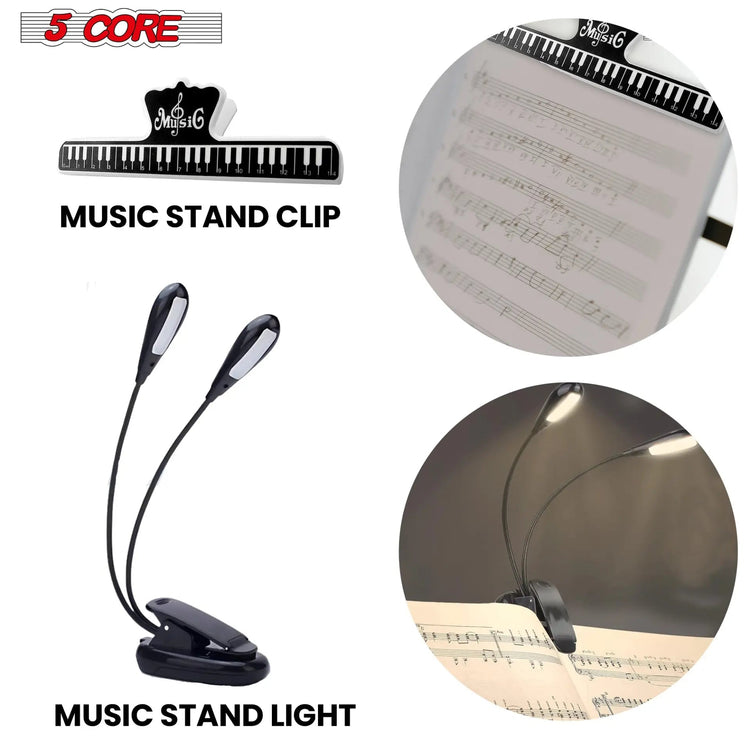 5 Core Music Stand Adjustable Desktop Book Stands Portable Sheet Holder All Metal Foldable Bookstand - HONORABLE VETERANS SOLUTIONS