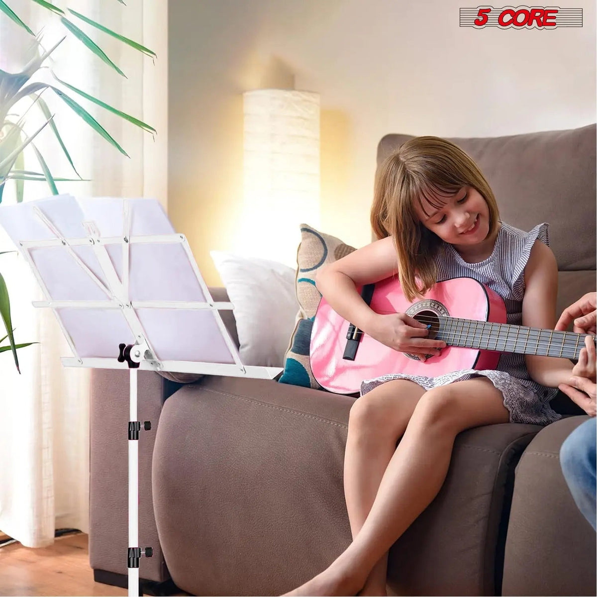 5 Core Music Stand Adjustable Desktop Book Stands Portable Sheet Holder All Metal Foldable Bookstand - HONORABLE VETERANS SOLUTIONS
