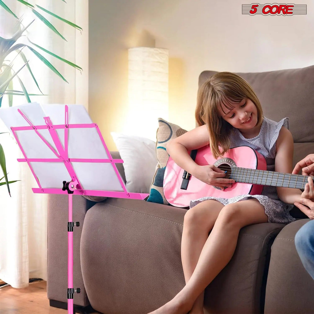 5 Core Music Stand Adjustable Desktop Book Stands Portable Sheet Holder All Metal Foldable Bookstand - HONORABLE VETERANS SOLUTIONS