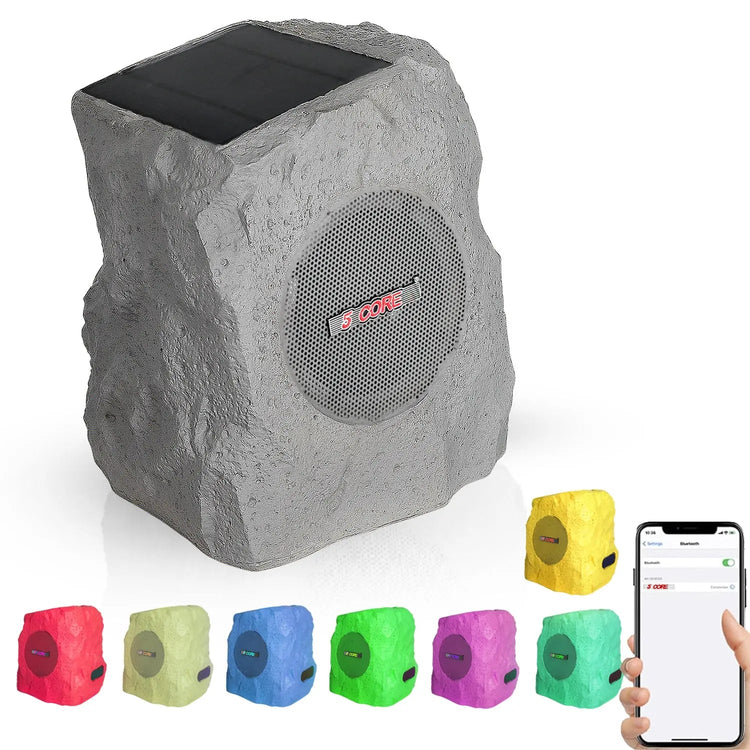 5 Core Outdoor Rock Speakers 100W Bluetooth Waterproof Landscape Speaker for Patio Pool Outdoor - HONORABLE VETERANS SOLUTIONS