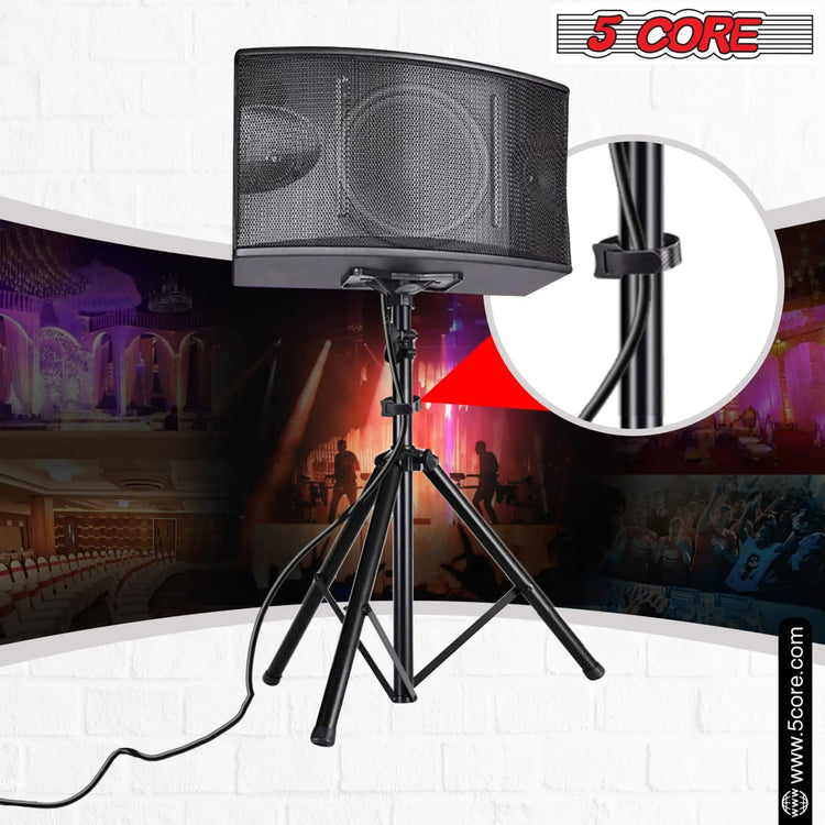 5 Core Speaker Stand Height Adjustable 60" Heavy Duty PA DJ Tripod Studio Monitor Stands - HONORABLE VETERANS SOLUTIONS