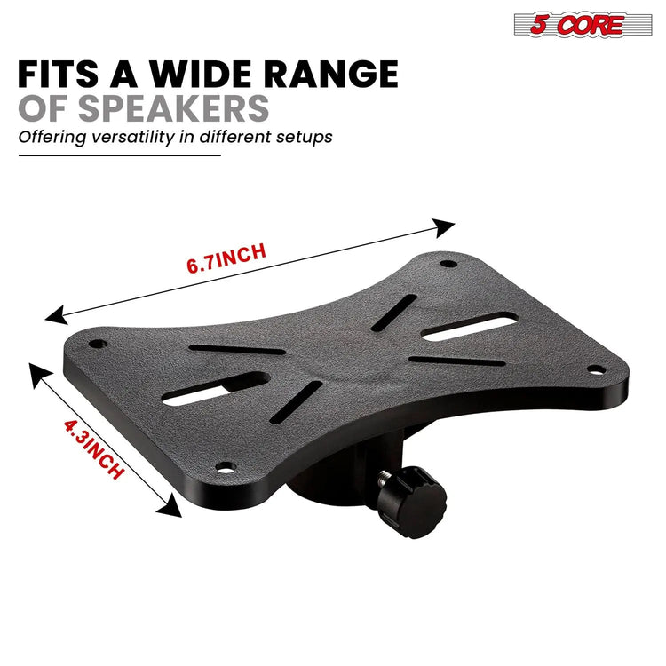 5 Core Speaker Stand Pair Height Adjustable 36" Heavy Duty PA DJ Tripod Studio Monitor Stands - HONORABLE VETERANS SOLUTIONS