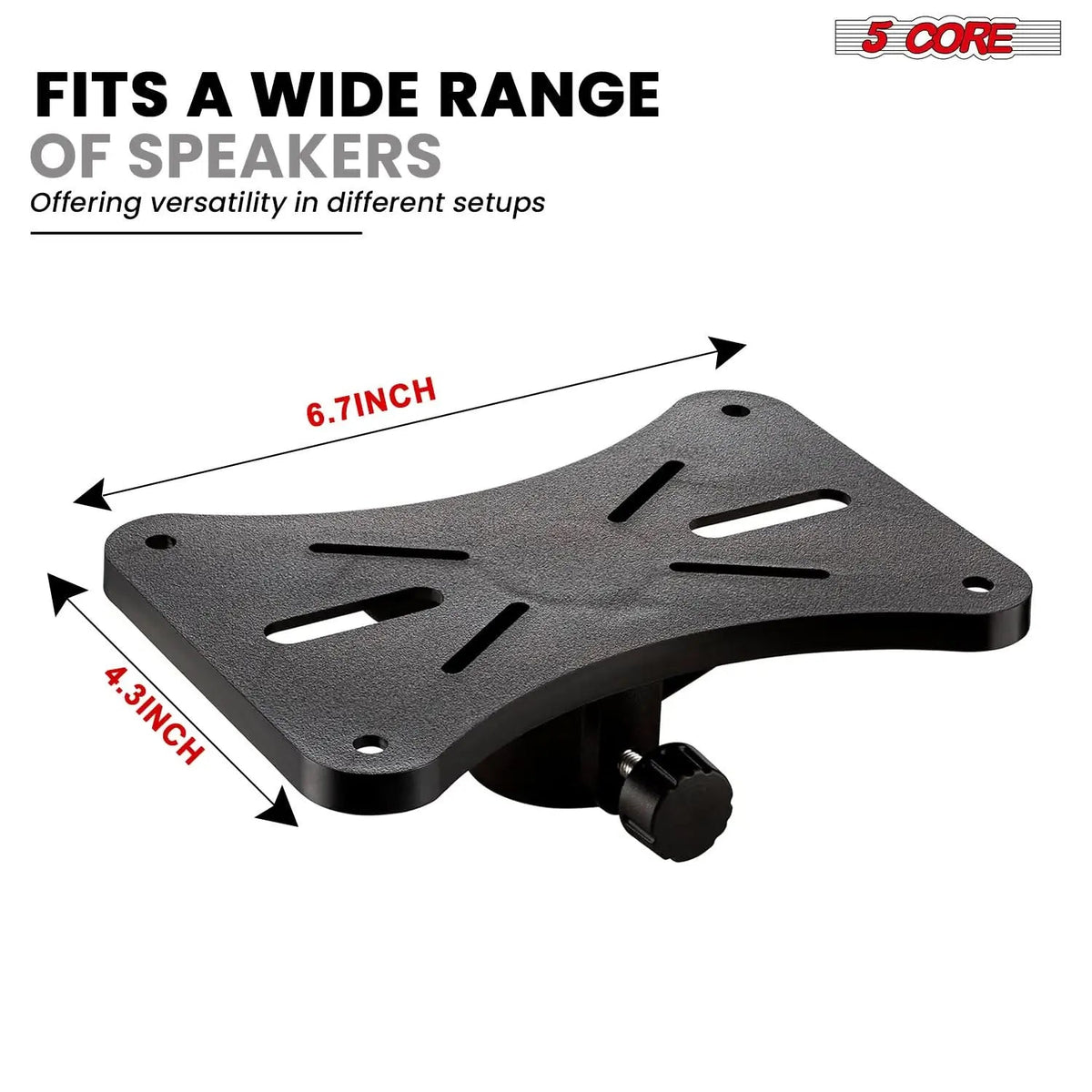 5 Core Speaker Stand Pair Height Adjustable 54" Heavy Duty PA DJ Tripod Studio Monitor Stands - HONORABLE VETERANS SOLUTIONS