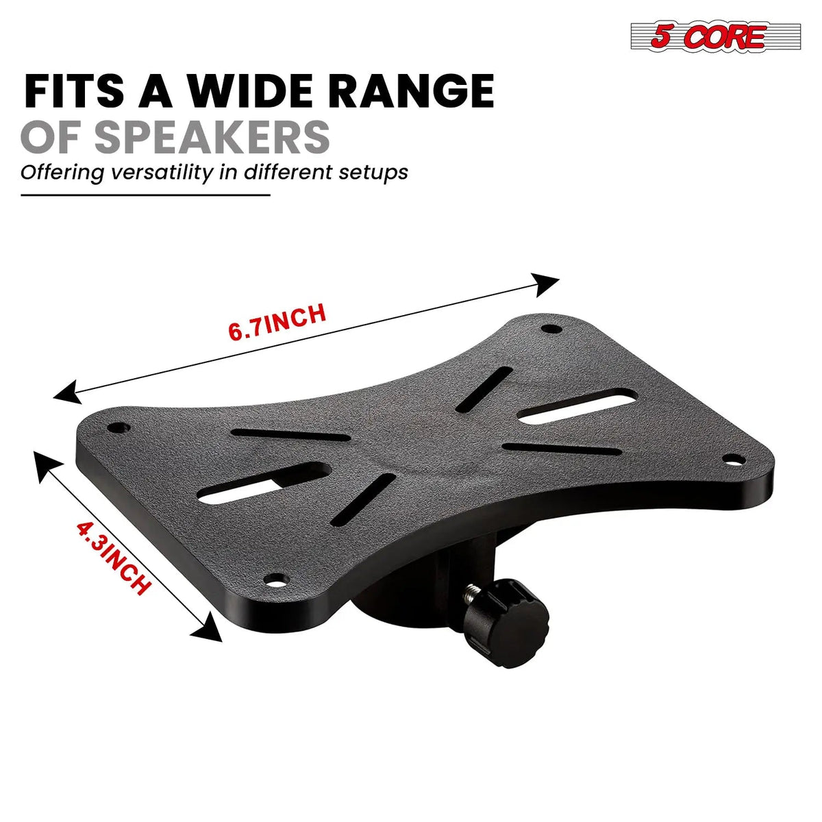 5 Core Speaker Stand Pair Height Adjustable 54" Heavy Duty PA DJ Tripod Studio Monitor Stands - HONORABLE VETERANS SOLUTIONS