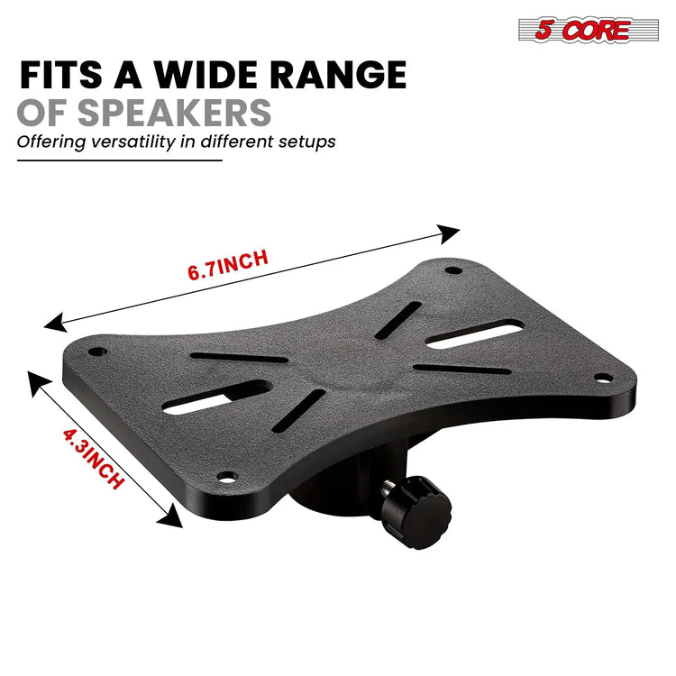 5 Core Speaker Stand Pair Height Adjustable 54" Heavy Duty PA DJ Tripod Studio Monitor Stands - HONORABLE VETERANS SOLUTIONS