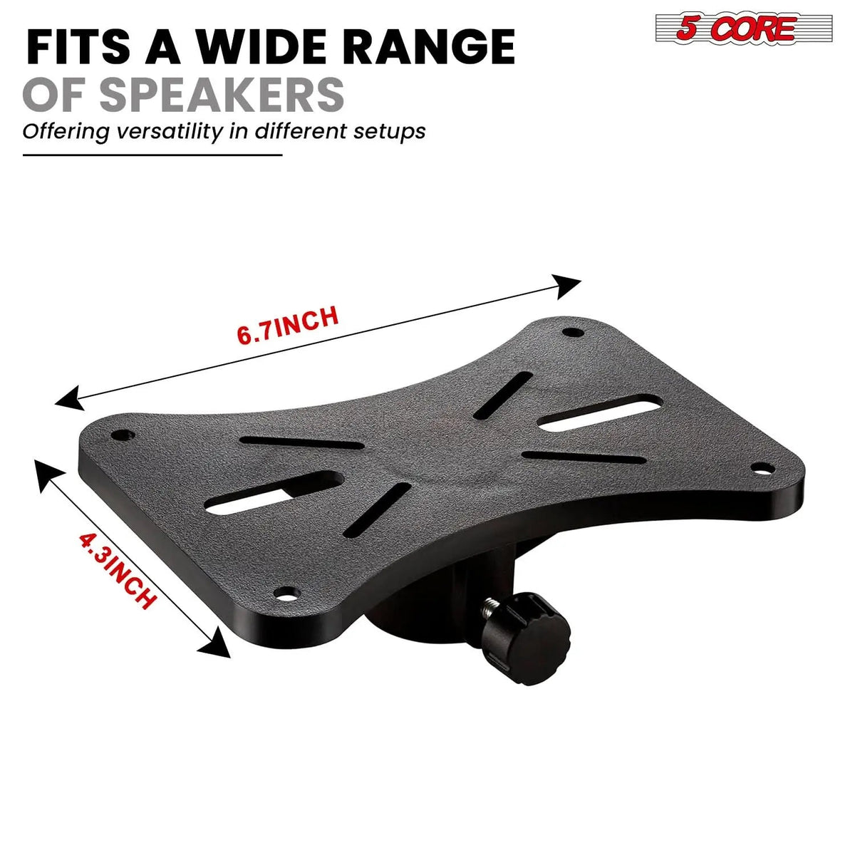 5 Core Speaker Stand Pair Height Adjustable 54" Heavy Duty PA DJ Tripod Studio Monitor Stands - HONORABLE VETERANS SOLUTIONS